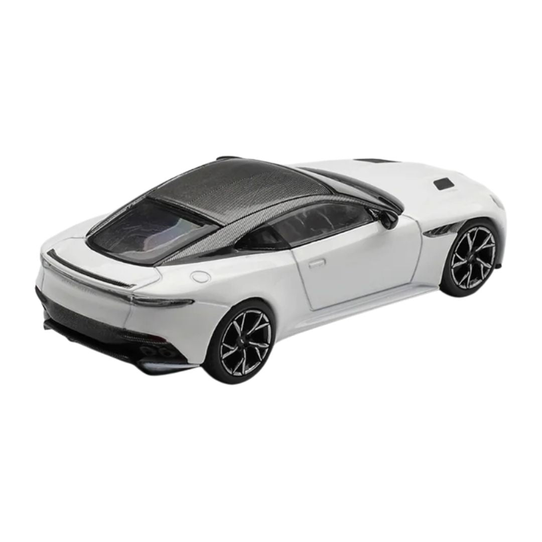 Aston Martin Dbs Stratus White 1:64 Scale Die-Cast Car By Mini Gt