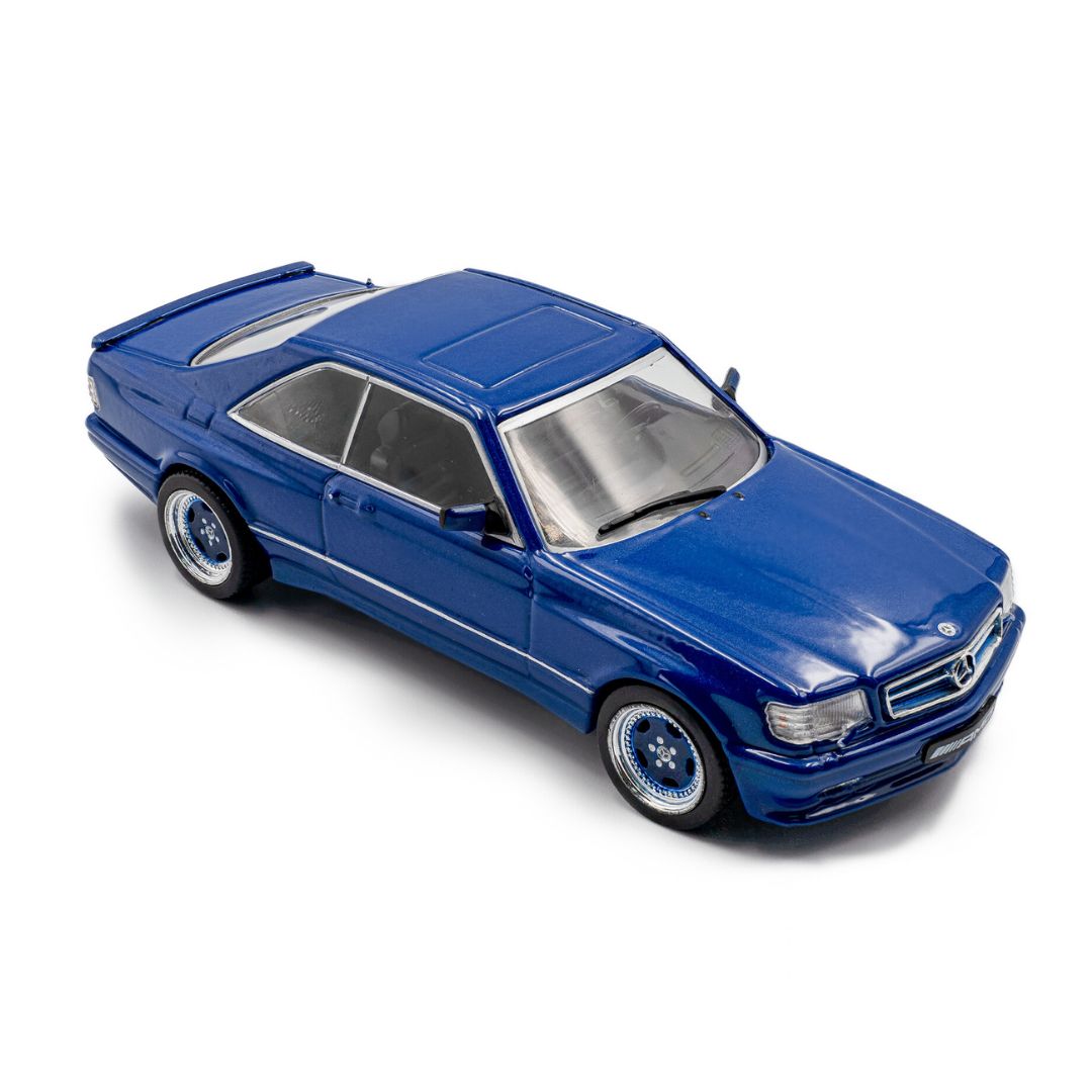 1:43 Mercedes-Benz 560 Sec Amg Widebody Linarite Blue Pearl 1990 By Solido