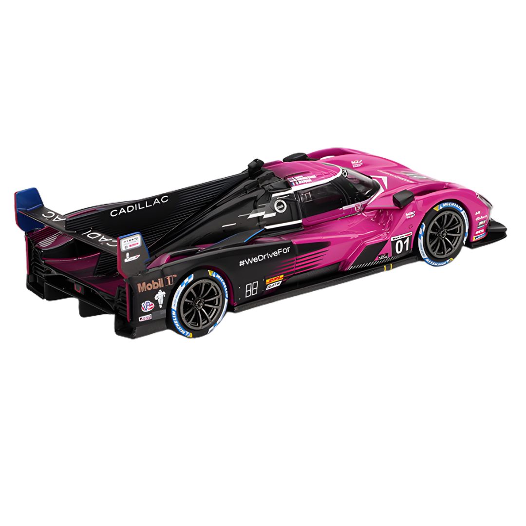 Cadillac V-Series.R #01 Cadillac Racing 2024 IMSA Petit Le Mans 1:64 Scale Die-Cast Car By MiniGT