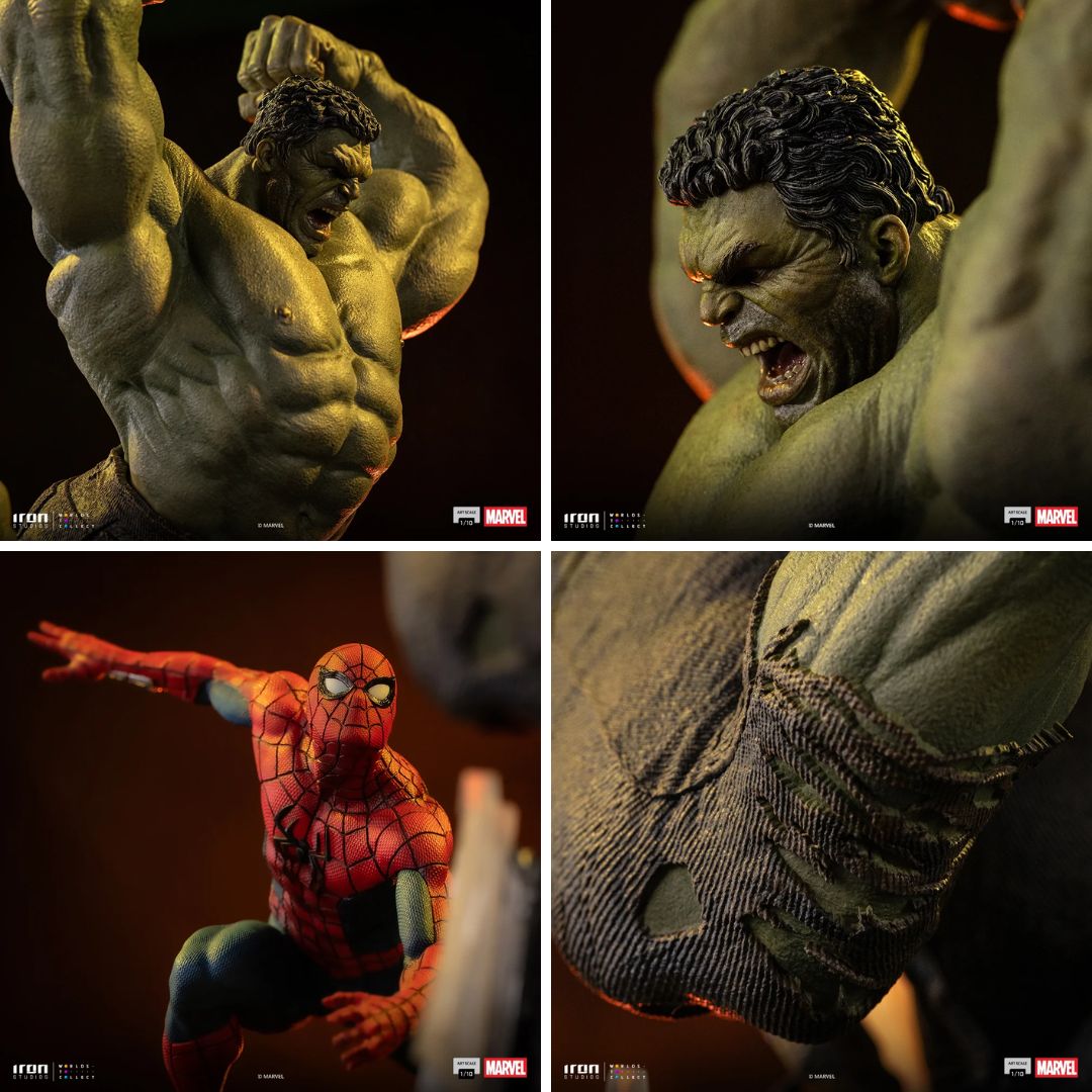 Spider-Man: Brand New Day Spider-Man Vs Hulk Statue By Iron Studios