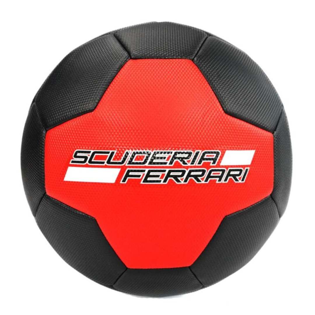 FERRARI MACHINE SEWING SOCCER BALL RED-BLACK Size 5 By Mesuca -Mesuca - India - www.superherotoystore.com