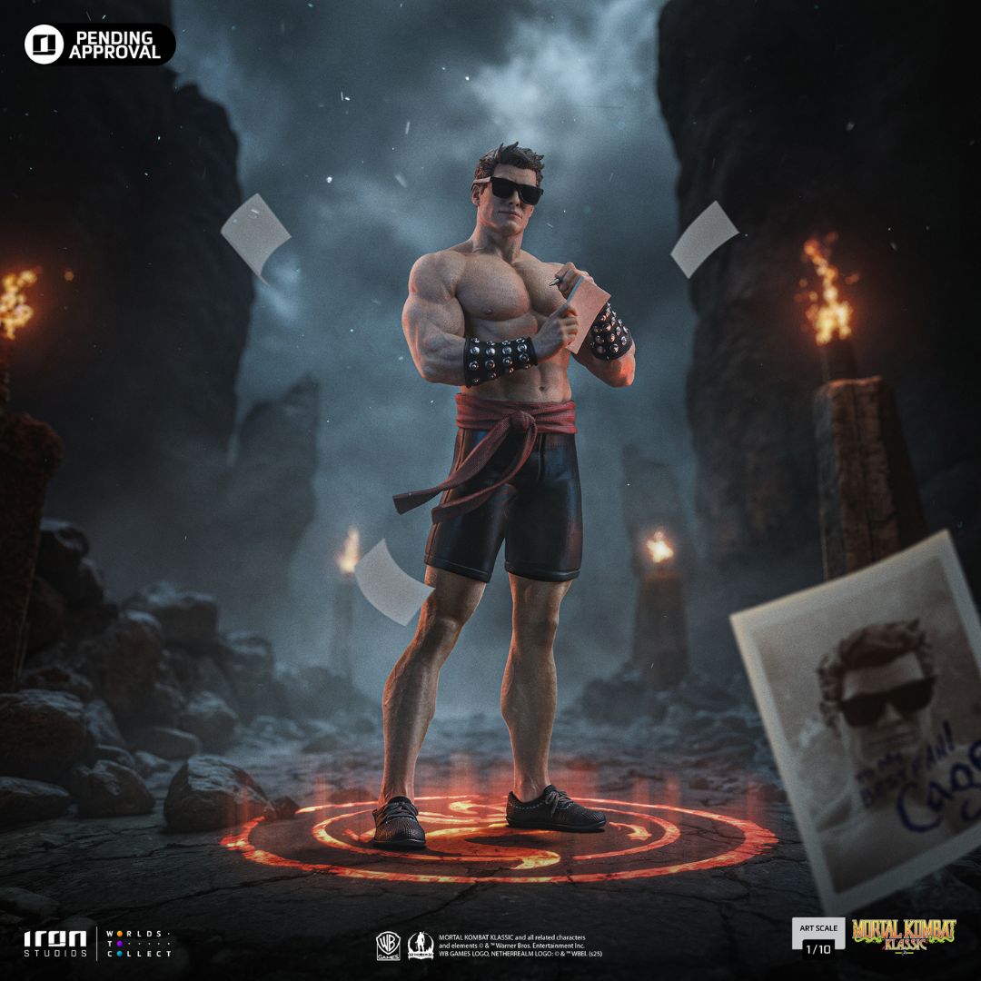 Mortal Kombat Johnny Cage Art Statue  By Iron Studios