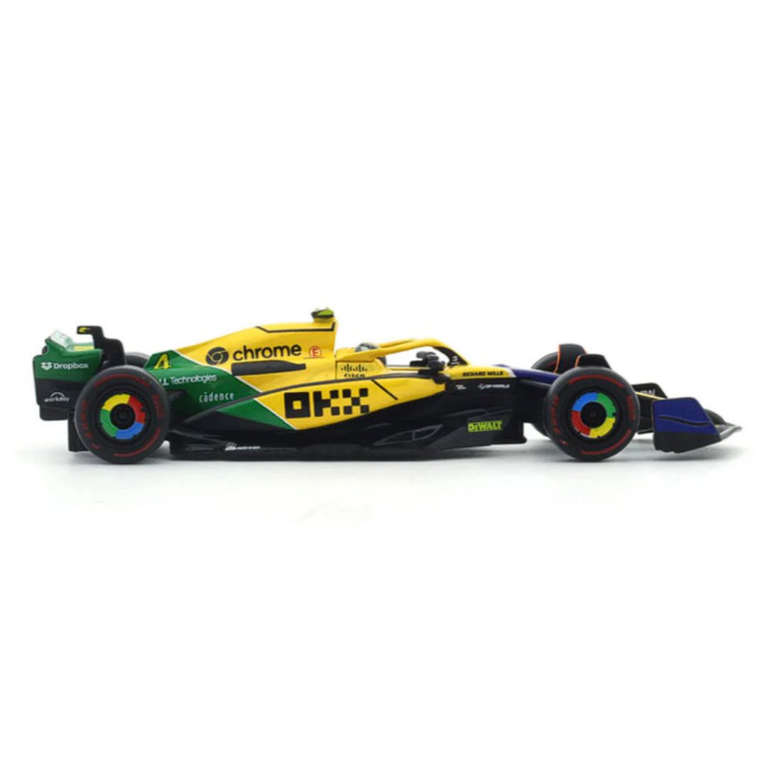 F1 Mclaren MCL38 Monaco GP 1:43 Scale Die-Cast Car By Bburago -Bburago - India - www.superherotoystore.com