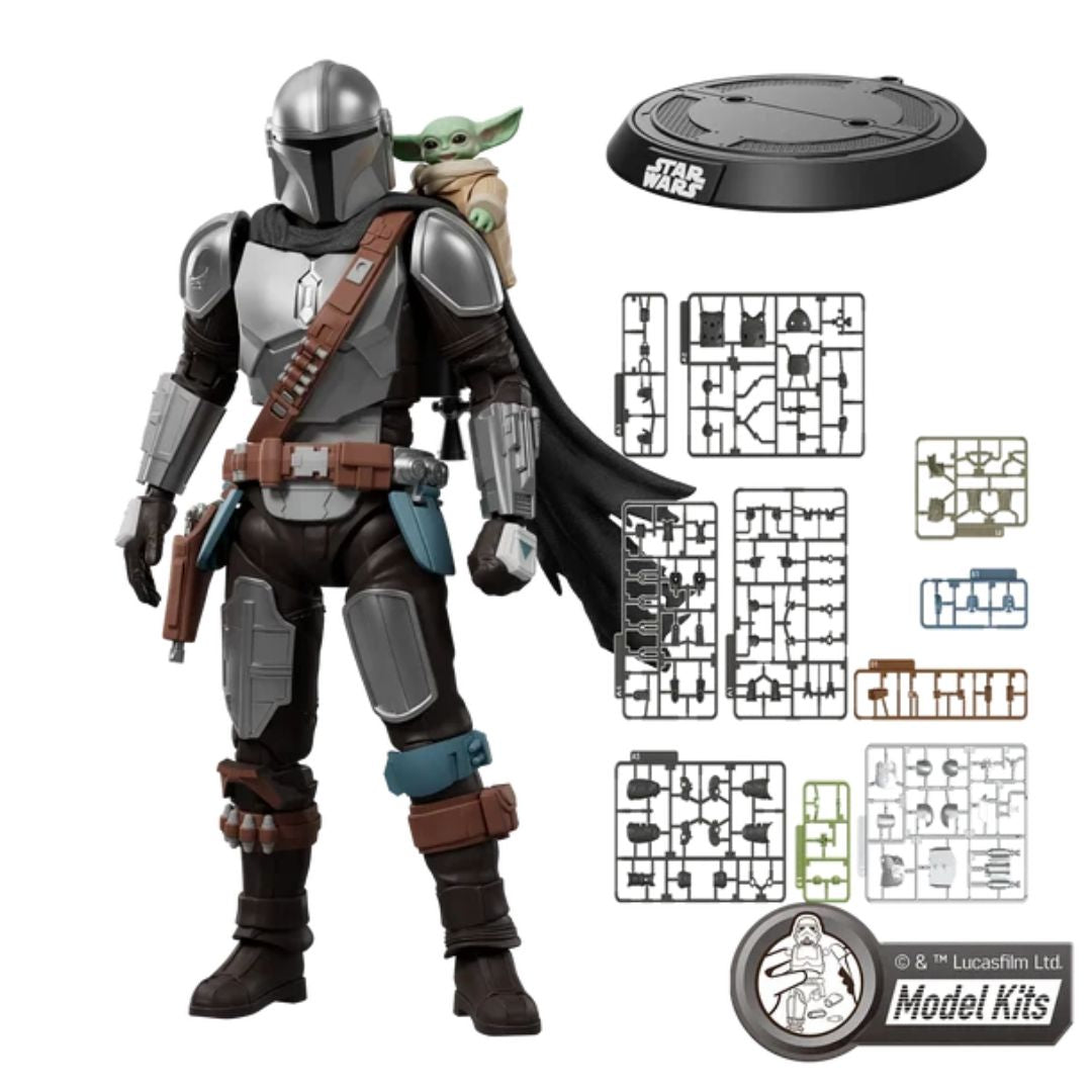 Star Wars:The Mandalorian & Grogu Din Djarin & Grogu Champion Class Model Kit By Blokees