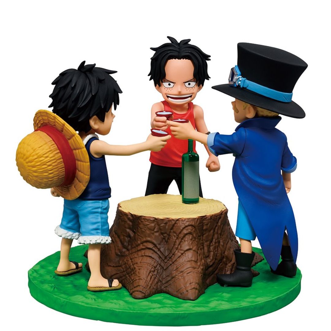 One Piece Ace, Sabo And Luffy Dramatic Memories Revible Moment Ichibansho Statue By Bandai
