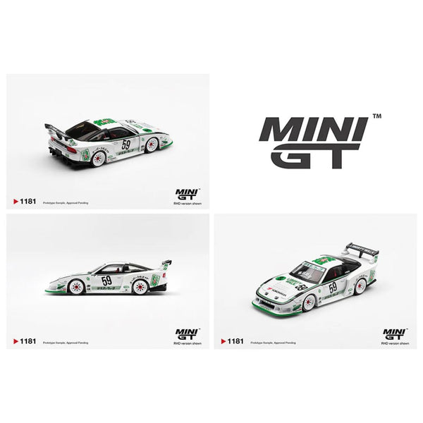 Nissan Lb-Super Silhouette 180Sx White By Mini Gt
