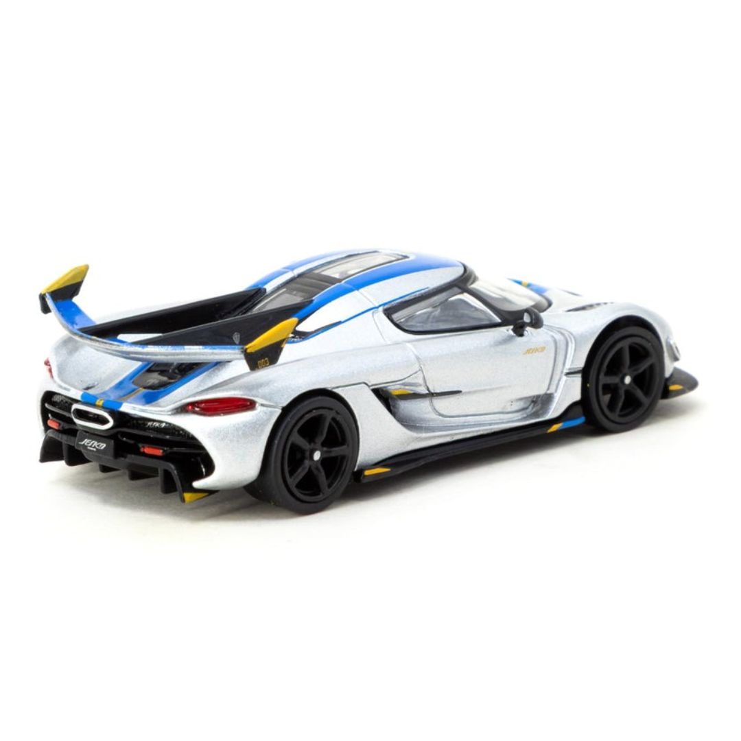 Koenigsegg Jesko Attack Silver 1:64 Scale Die-Cast Car By Tarmac Works -Tarmac Works - India - www.superherotoystore.com