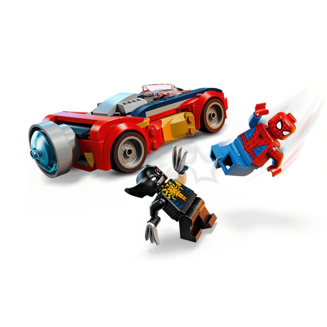 Super Heroes Marvel Spider-Man Car Vs. Venomized Wolverine By Lego -Lego - India - www.superherotoystore.com