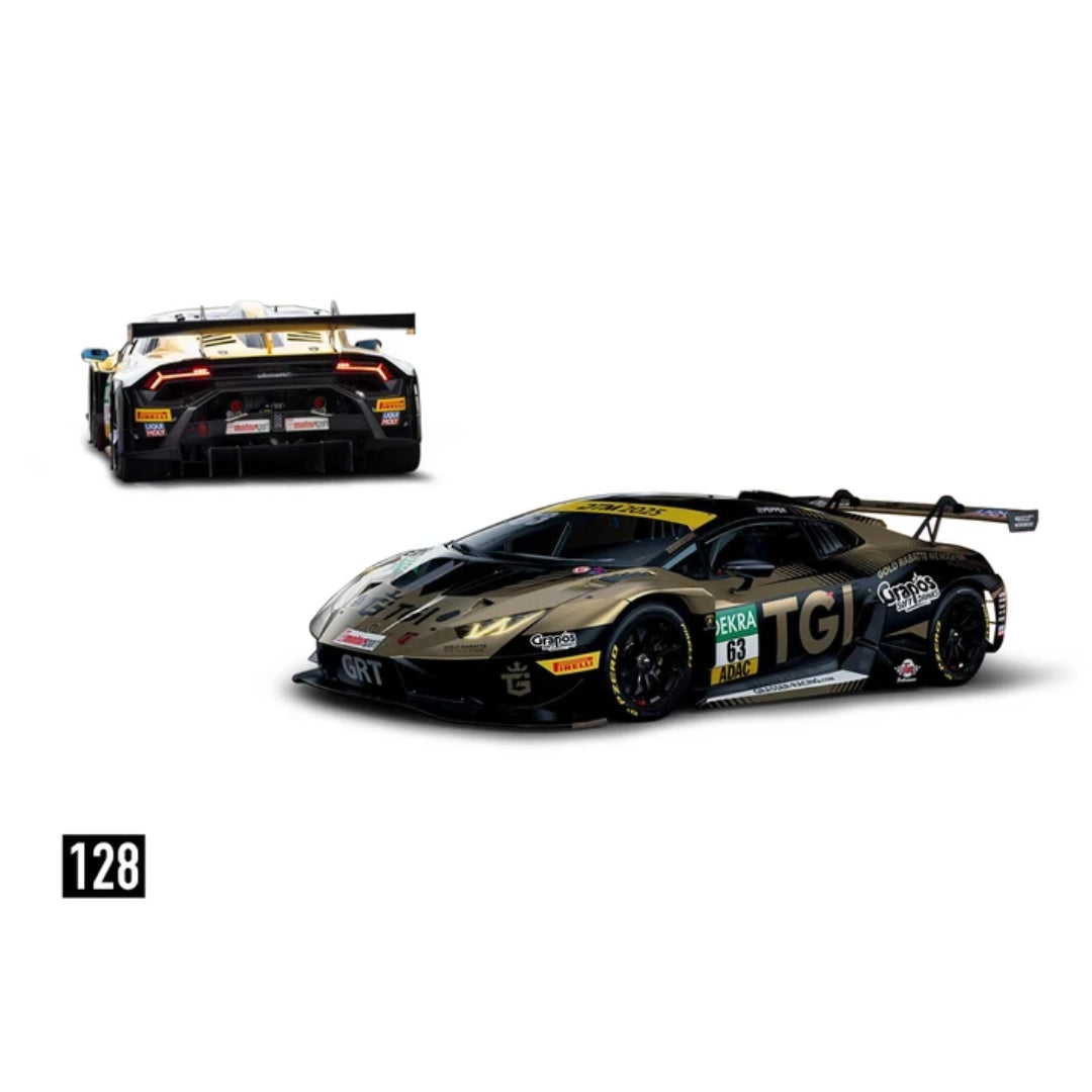 Lamborghini Huracan Gt3 Evo2 - Dtm 2025 #63 1:64 Scale Die-Cast Car By Trends Hobby
