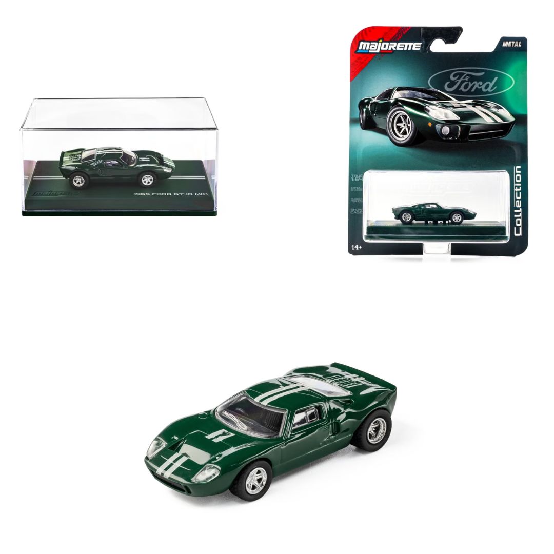 Collection Series Green 1965 Ford Gt40 Mk1 1:64 Scale Die-Cast Car By Majorette