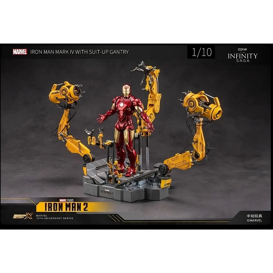 Iron Man Mk4 And Suit Up Gantry Action Figure By Zd Toys -ZD Toys - India - www.superherotoystore.com