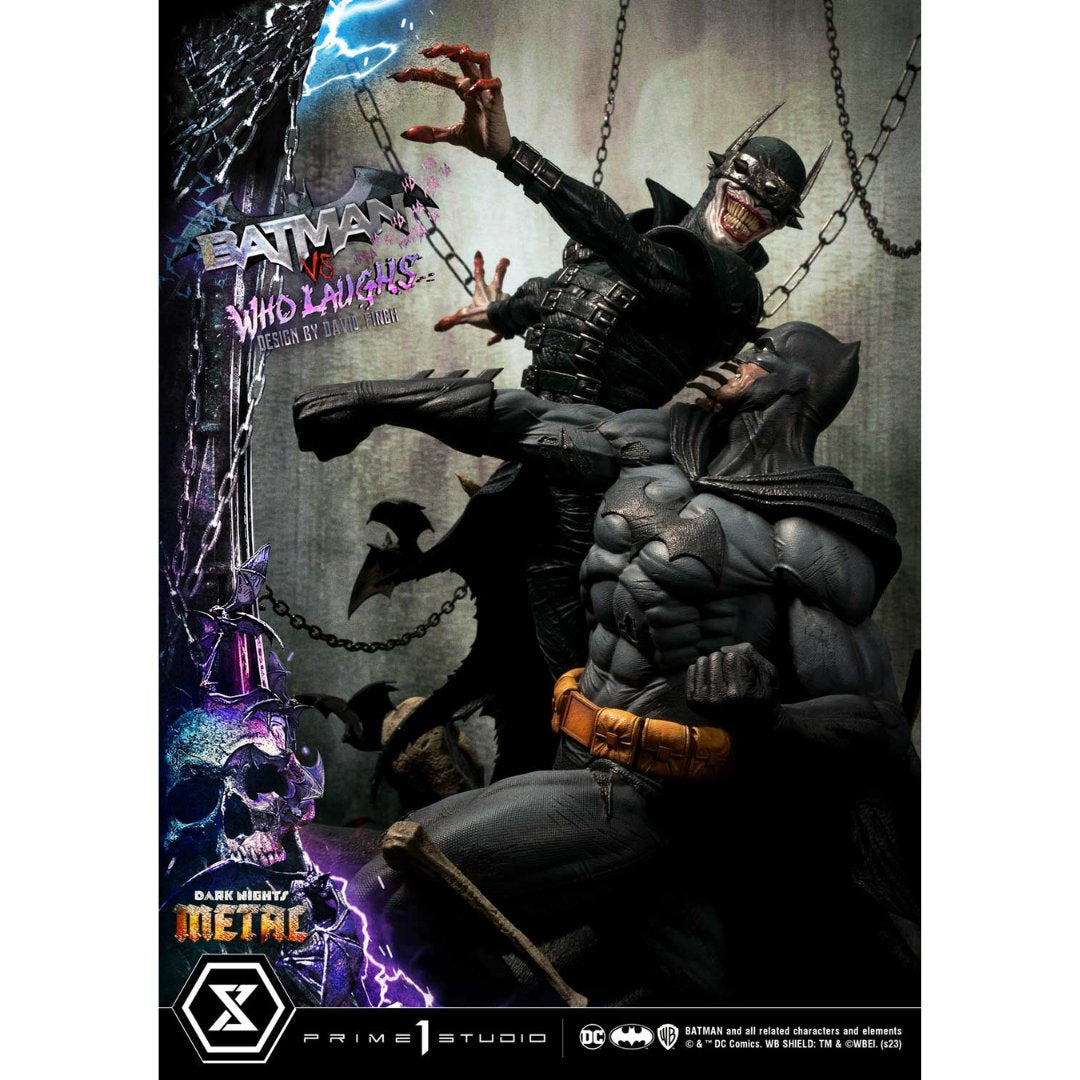 Dark Nights: Metal (Comics) Batman versus Batman Who Laughs statue (Design by David Finch) by Prime1 Studios -Prime 1 Studio - India - www.superherotoystore.com