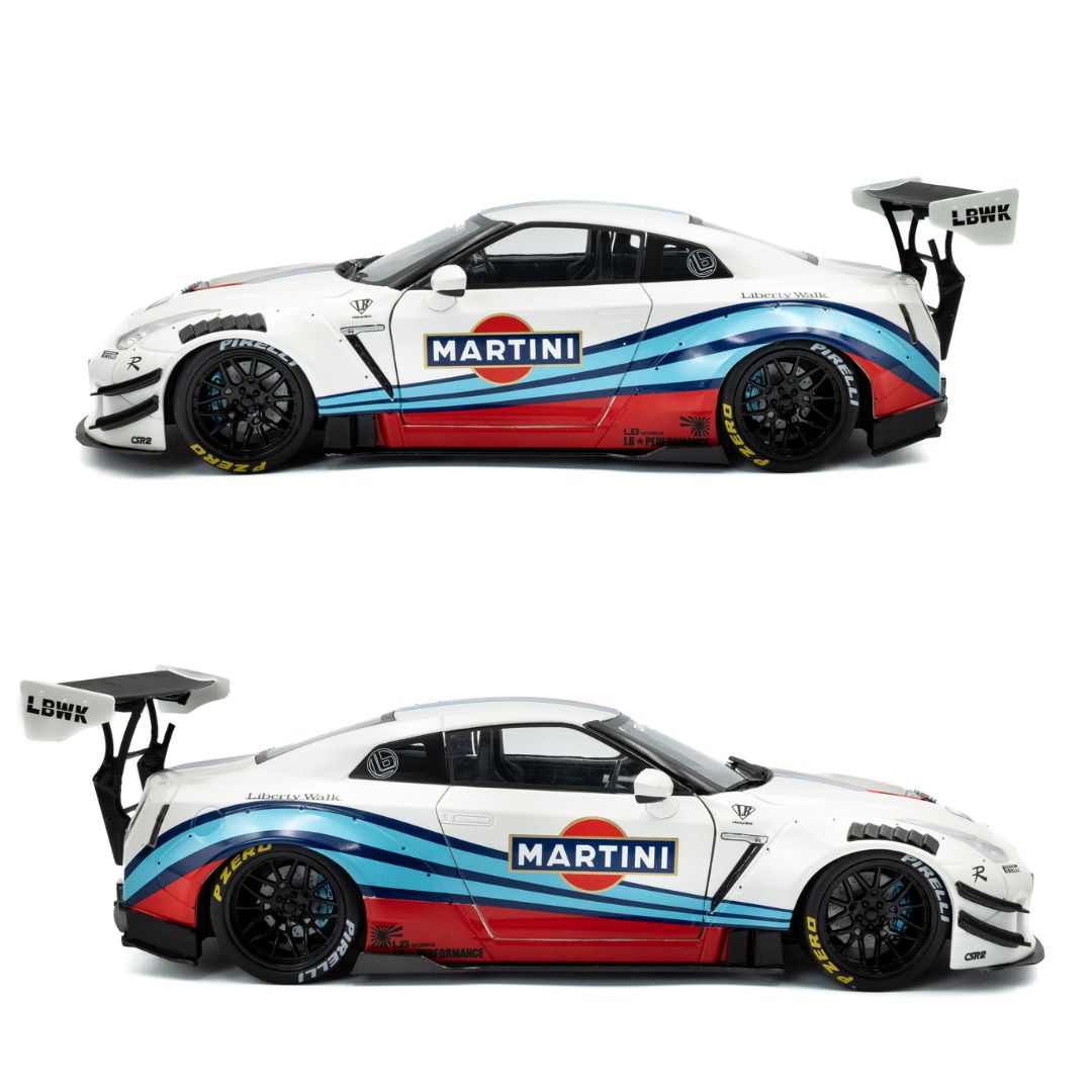 1:18 Nissan Gt-R (R35) W/ Liberty Walk Body Kit 2.0 M 2024 By Solido