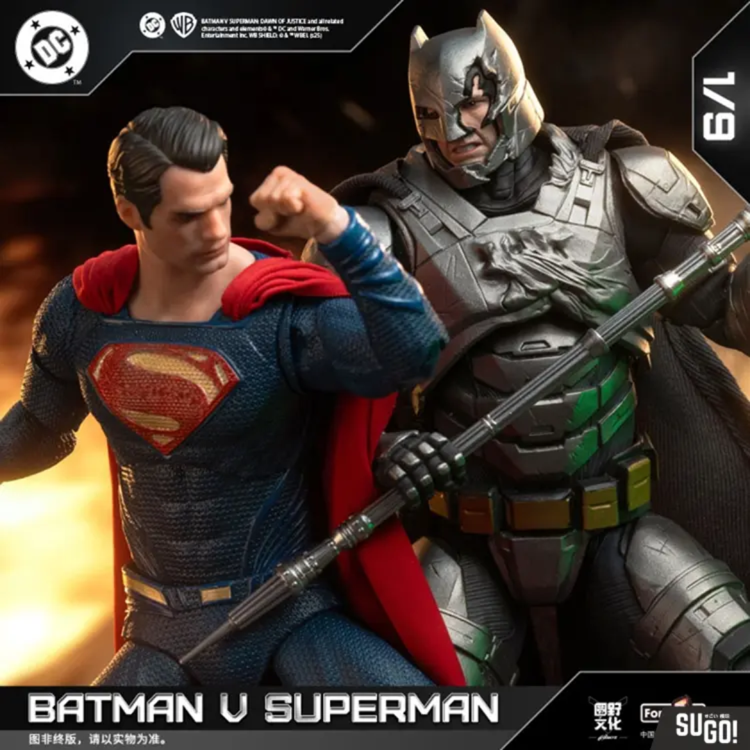 Dc Batman Vs Superman Deluxe Set - Armoued Batman And Superman 2 Pack Action Figure By Fondjoy