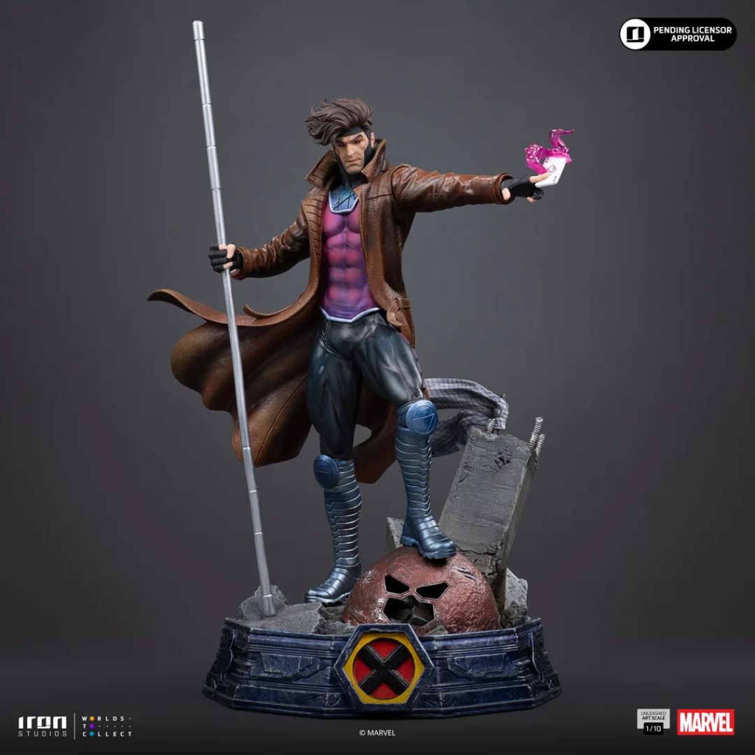 Gambit Unleashed - X-Men - Art Scale 1/10 Statue By Iron Studios