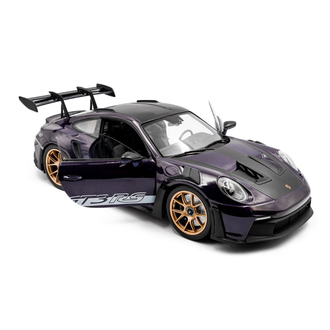 1:18 Porsche 911 Gt3 Rs Weissach Package Viola Purple Metallic 2024 By Solido