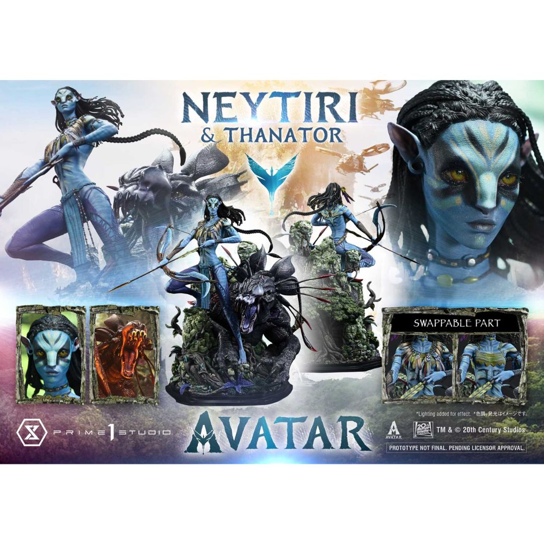 Avatar Neytiri & Thanator Statue by Prime 1 Studio -Prime 1 Studio - India - www.superherotoystore.com