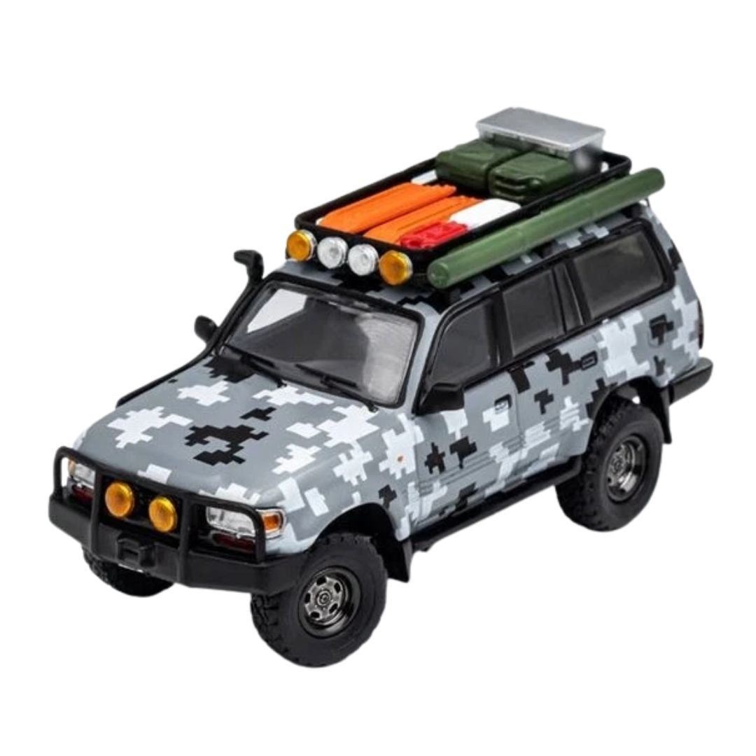 Toyota Land Cruiser LC80 Modified - Urban Digital Camouflage (LHD) 1:64 Scale Die-Cast Car by GCD