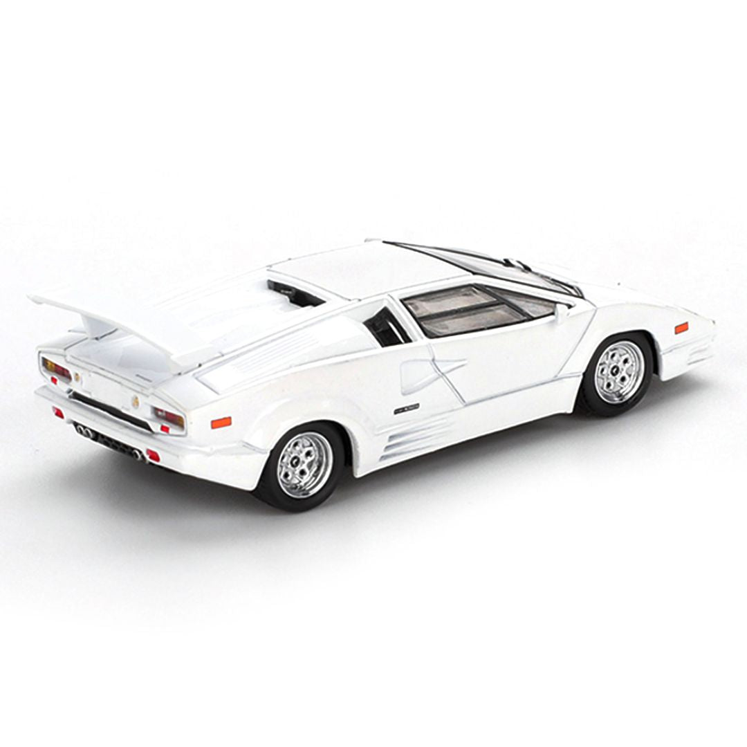 Lamborghini Countach 25th Anniversary White 1:64 Scale Die-Cast Car by Mini GT