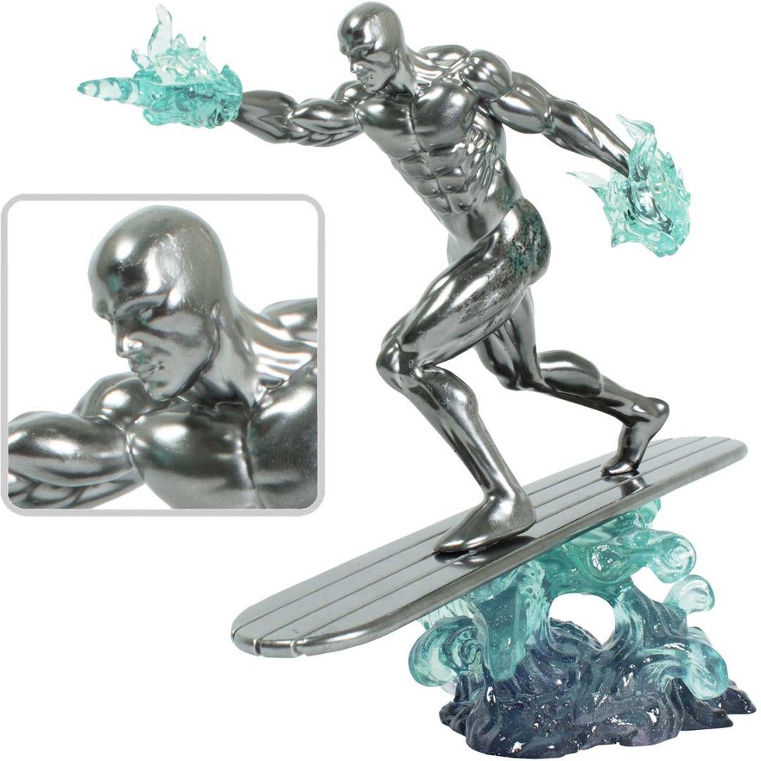 Marvel Comic Silver Surfer Statue by Diamond Gallery -Diamond Gallery - India - www.superherotoystore.com