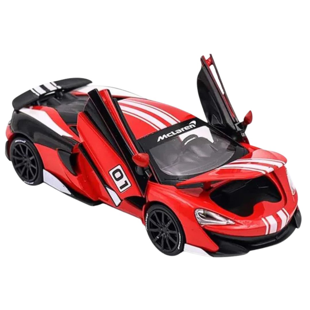 RED MCLAREN 600LT 1:32 Scale Die-Cast Car By RMZ -RMZ - India - www.superherotoystore.com