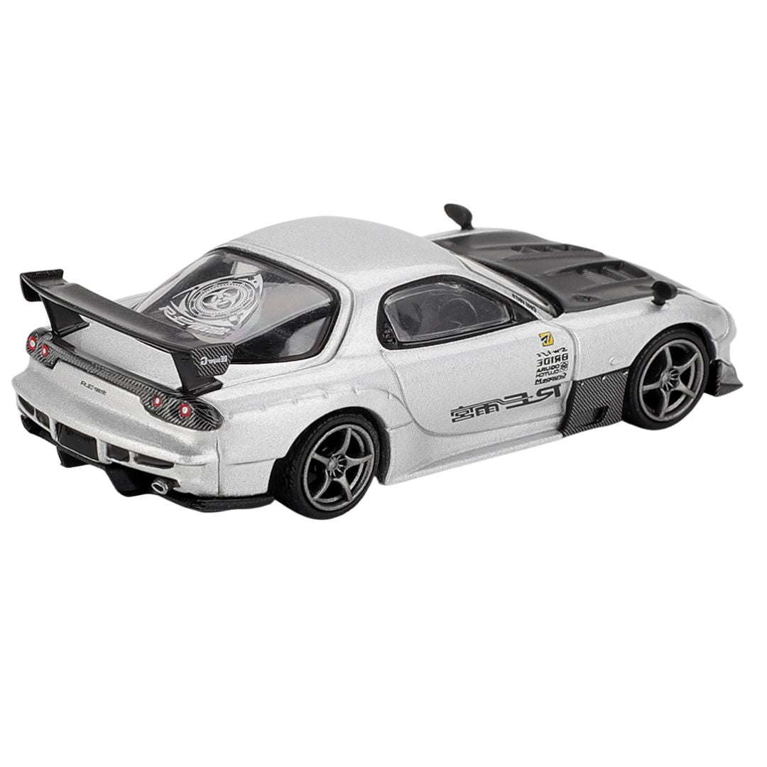 Mazda RX-7 1:64 Silver Die-cast Car by Mini GT -Mini GT - India - www.superherotoystore.com