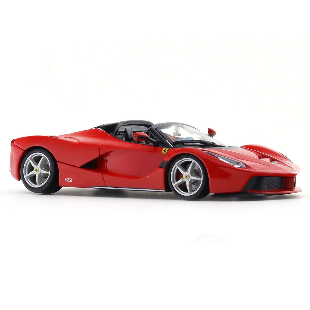 Red Ferrari La Ferrari in Hard Case 1:24 Scale Die-Cast car by Bburago -Bburago - India - www.superherotoystore.com