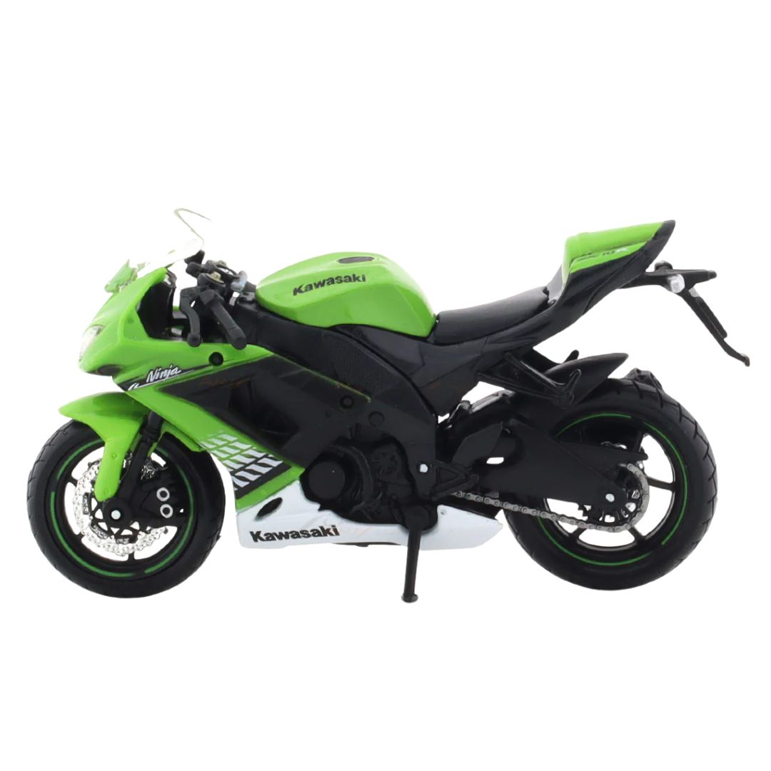 KAWASAKI NINJA ZX 1O R 1:18 Scale Die-Cast Model Bike by Maisto -Bburago - India - www.superherotoystore.com