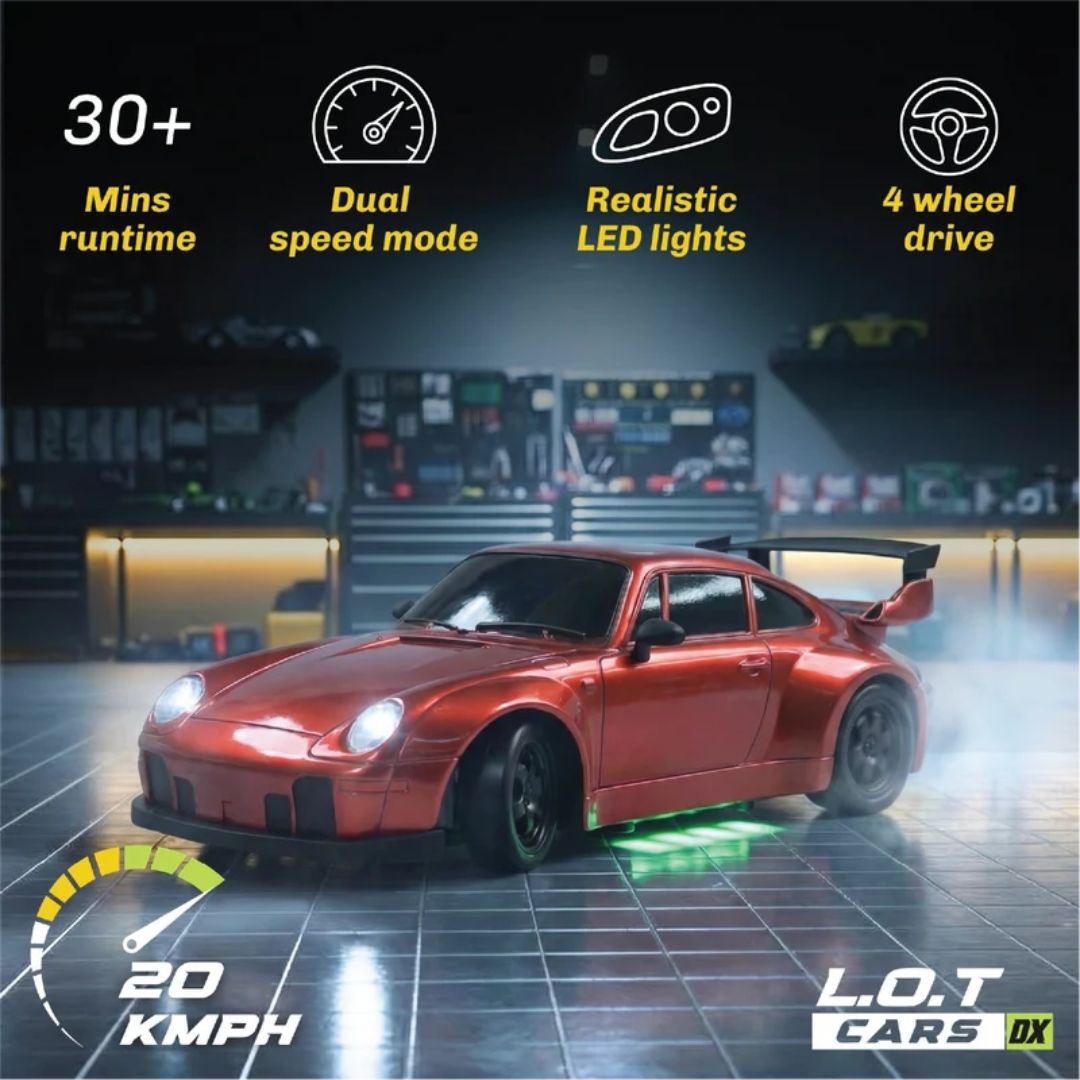Flare – Remote Control Drifter 1:24 Scale Red Car By Legend Of Toys