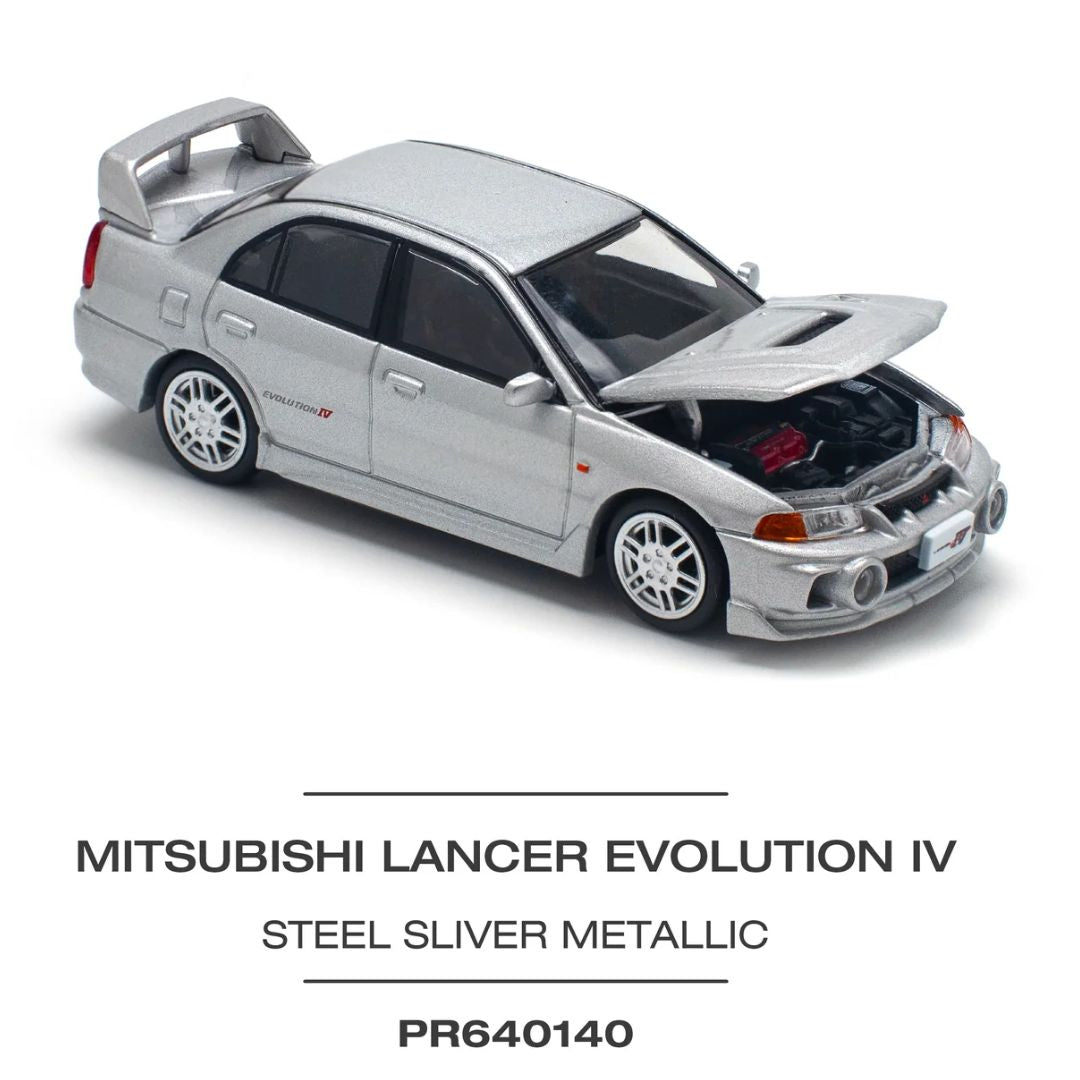Mitsubishi Lancer Evolution IV Steel Sliver Metallic* 1:64 Diecast Car By Pop Race -Pop Race - India - www.superherotoystore.com