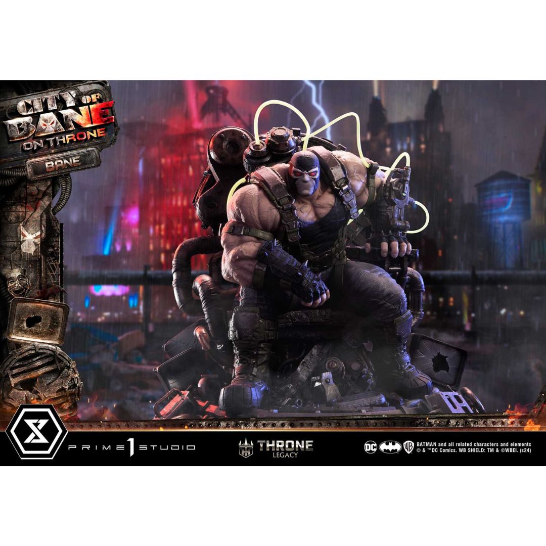 Batman (Comics) City of Bane Bane on Throne Statue (Concept design by Carlos D'Anda) by Prime1 Studios -Prime 1 Studio - India - www.superherotoystore.com