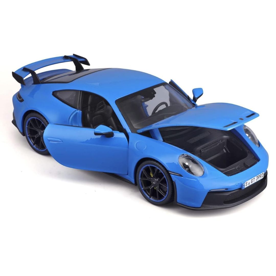 Blue 2022 Porsche 911 GT3 1:18 Scale Die-Cast Car By Bburago