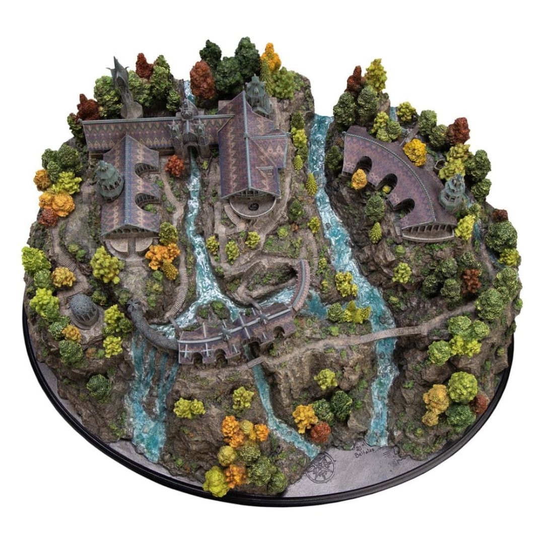 The Lord Of The Rings Trilogy Rivendell Environment Statue (With Free Art Print Of 1,000) By Weta Workshop