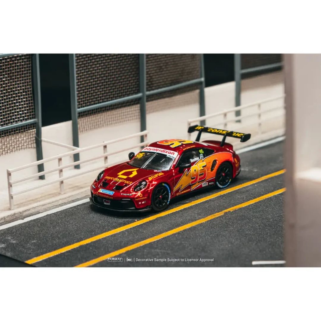 Porsche 911 Gt3 Cup 992 Porsche Carrera Cup Australia 2025 Brett Boulton Chrome Red 1:64 Scale Die-Cast Car By Tarmac Works