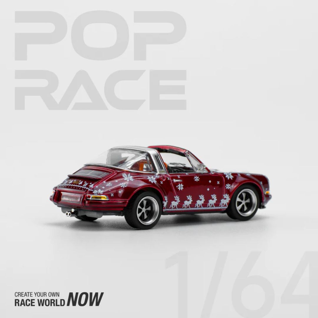 Singer Targa Christmas Edition 2023 1:64 Diecast Car By Pop Race -Pop Race - India - www.superherotoystore.com