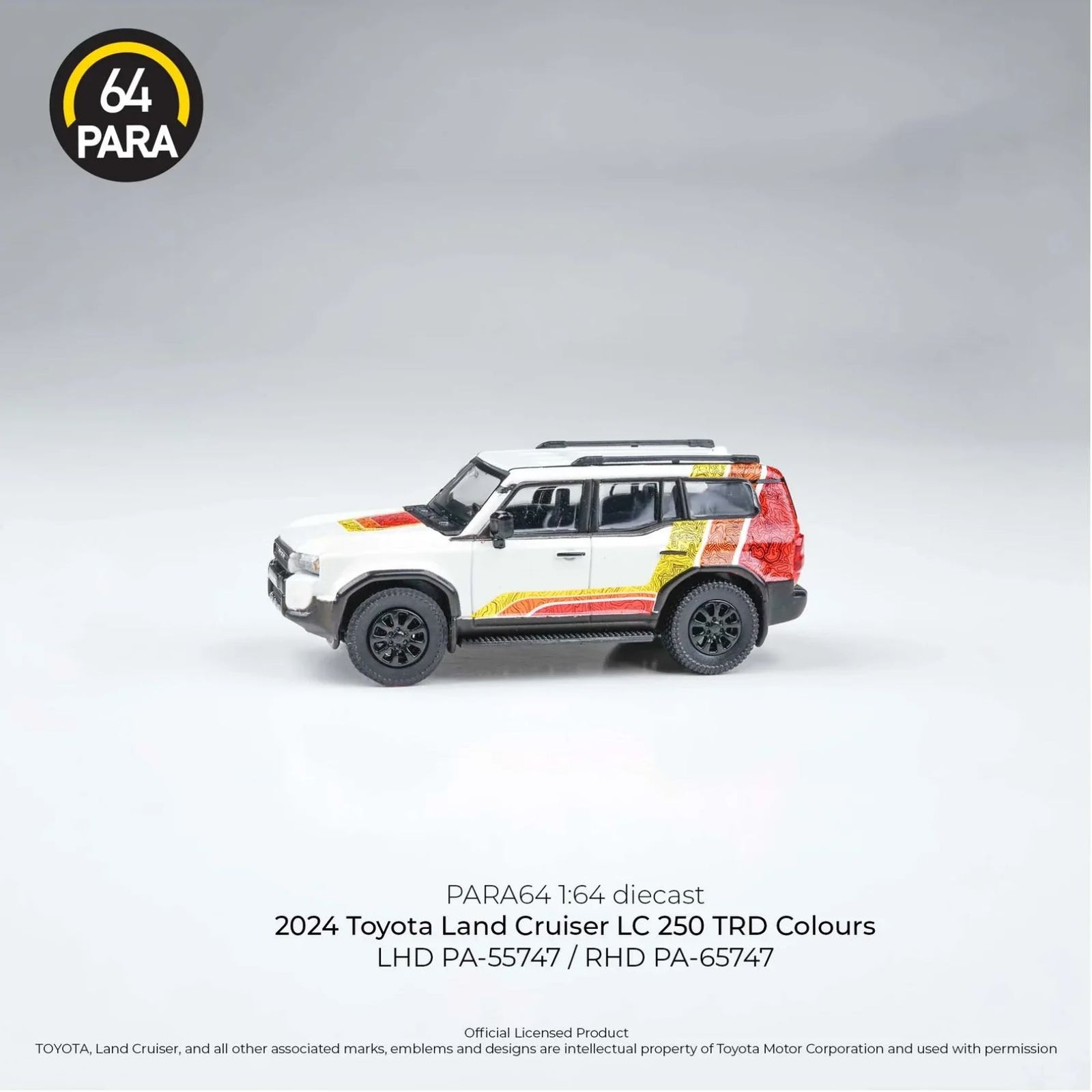 Toyota Land Cruiser 2024 Lc250  Trd Colors 1:64 Diecast Car By Para64