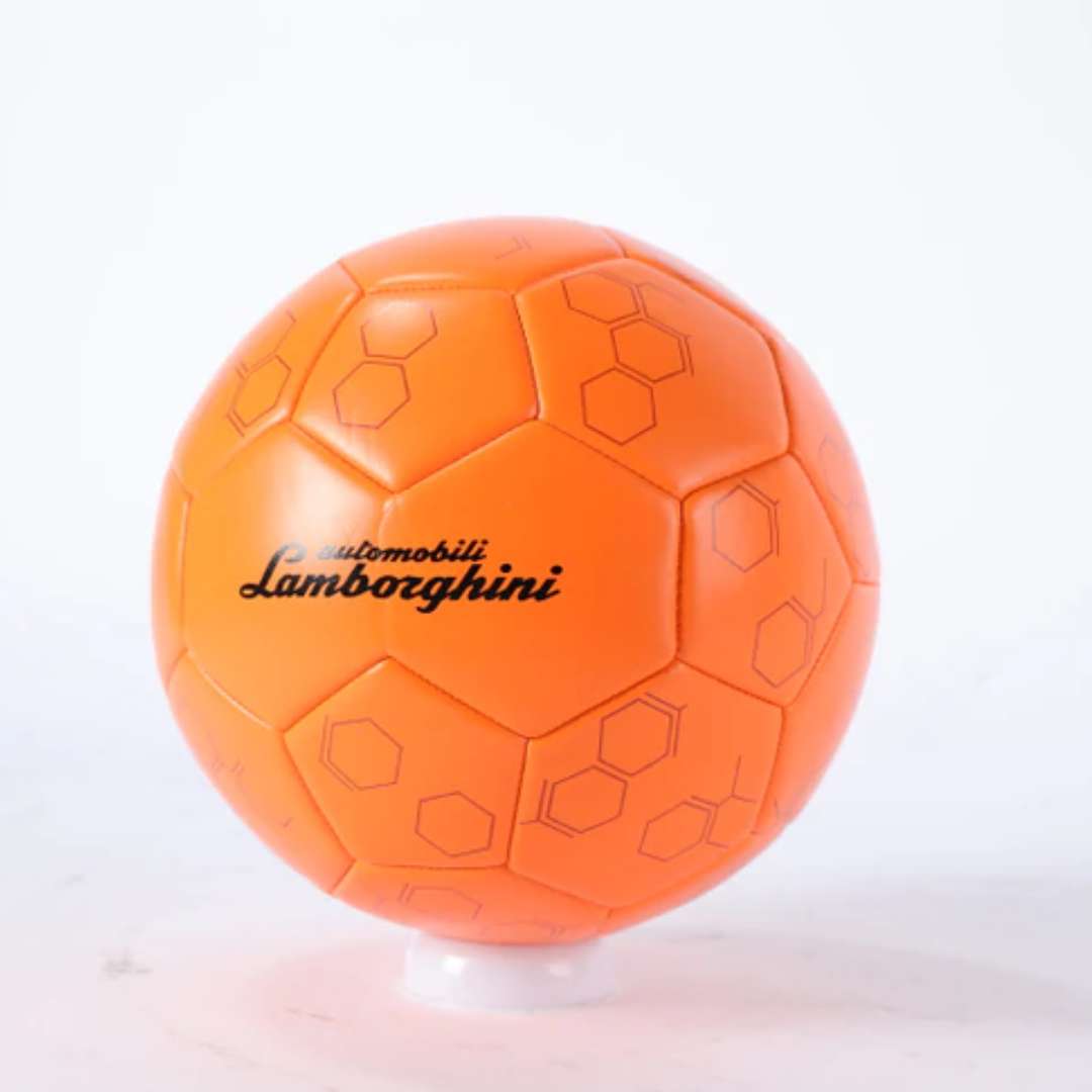 LAMBORGHINI PVC SOCCER BALL MACHINE STITCHED- ORANGE Size 5 by Mesuca -Mesuca - India - www.superherotoystore.com