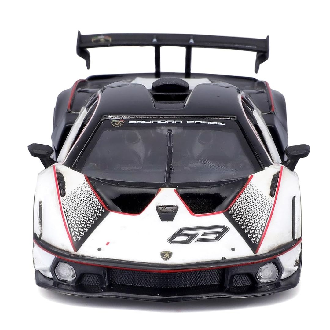 White Lamborghini Essenza SCV12 1:24 Scale Die-Cast Car by Bburago -Bburago - India - www.superherotoystore.com
