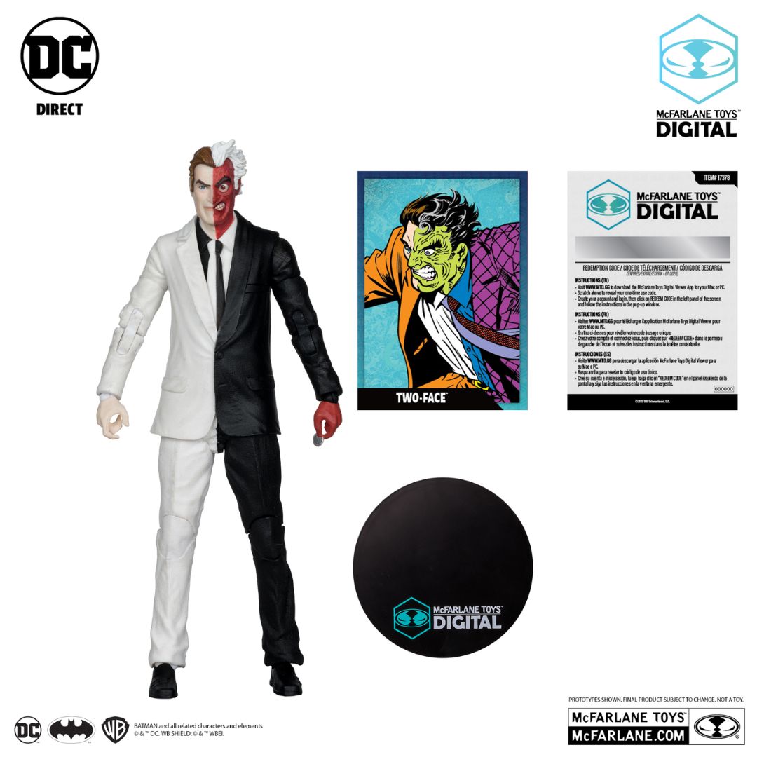 Two-Face (Silver Age) DC Mcfarlane Digital Action Figure By Mcfarlane Toys (Platinium Edition) -McFarlane Toys - India - www.superherotoystore.com