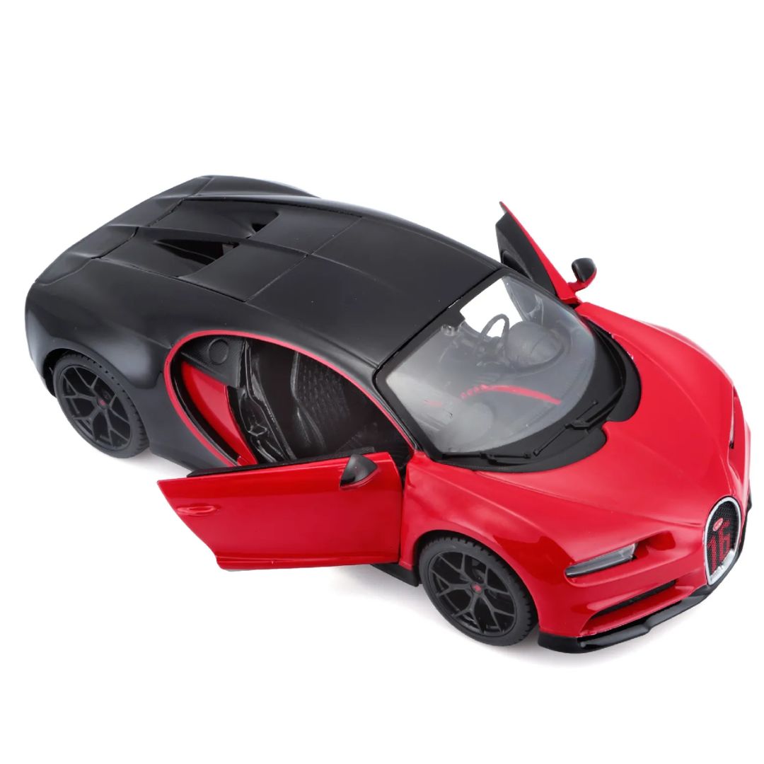 Red Black Bugatti Chiron Sport 1:24 Scale Die-Cast Car by Maisto -Maisto - India - www.superherotoystore.com