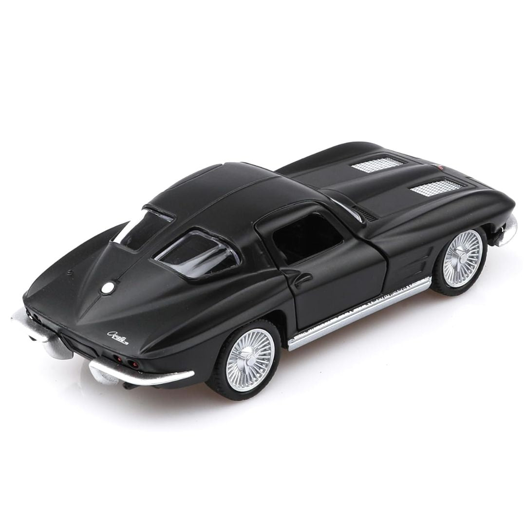 Matt Black 1963 Chevrolet Corvette Stingray Split Window 1:43 Scale Die-Cast Car By RMZ