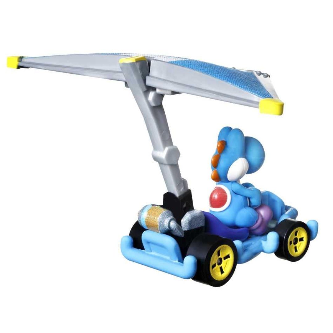 Mario Kart Blue Yoshi Pipe Frame + Super Glider Die-Cast Car By Hot Wheels -Hot Wheels - India - www.superherotoystore.com