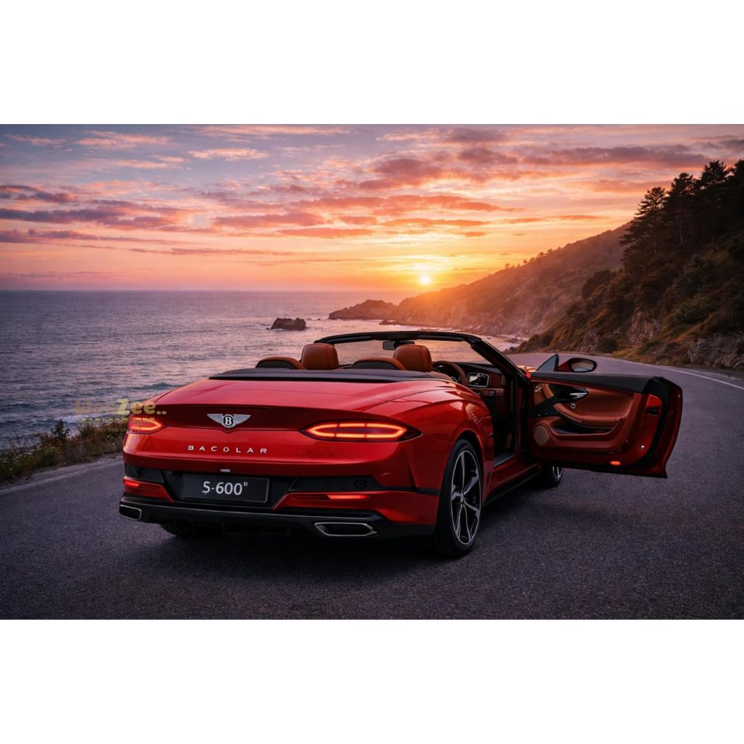 Red Bentley Bacalar 1:32 Scale Die-Cast car By MSZ