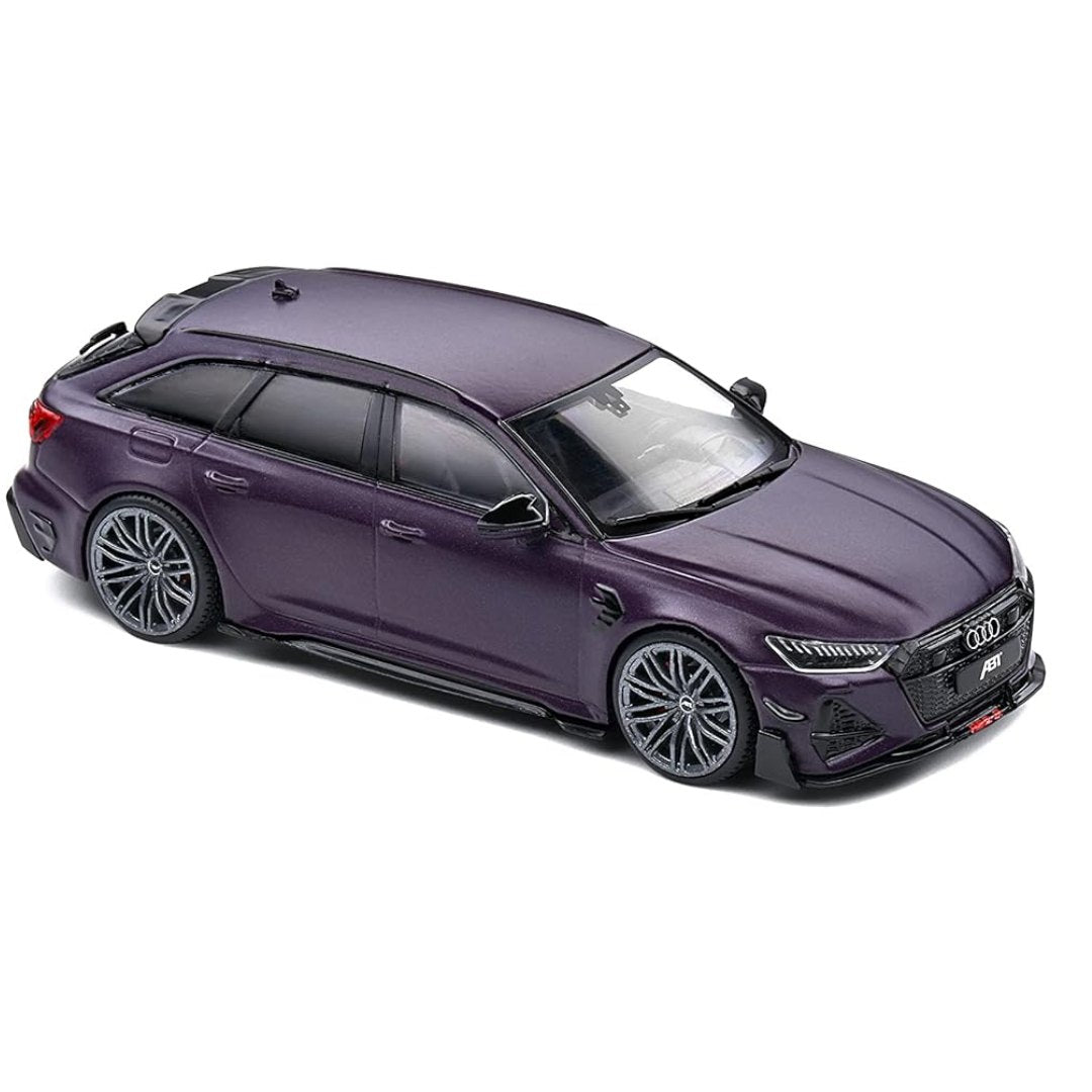 Purple 2022 Audi RS6-R C8 ABT 1:43 Scale die-cast car by Solido -Solido - India - www.superherotoystore.com