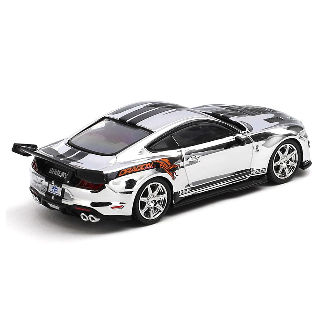 Shelby Gt500 Dragon Snake Concept Chrome Silver By Mini Gt -Mini GT - India - www.superherotoystore.com