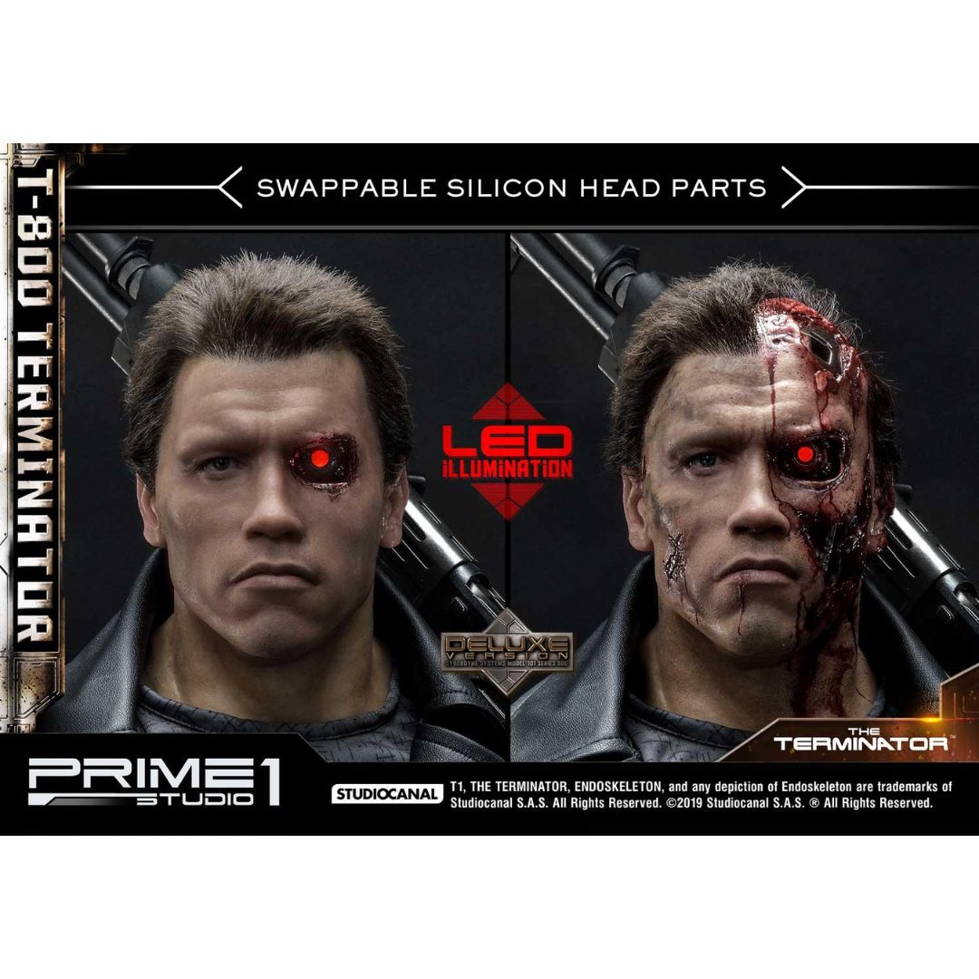 High Definition Museum Masterline Black Label The Terminator (Film) T-800 Terminator Deluxe Version Statue By Prime1 Studios
