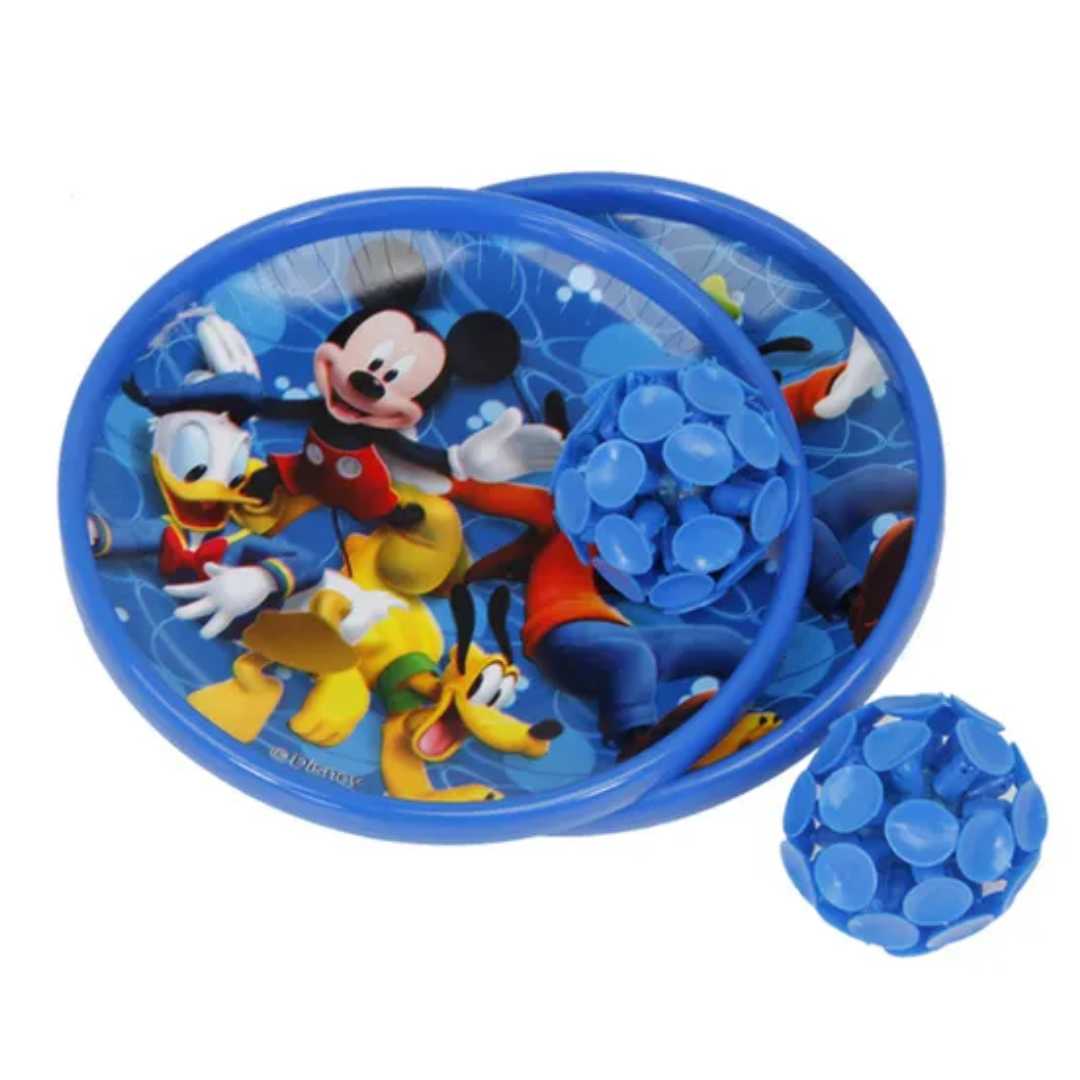 DISNEY MICKEY CATCH BALL SET (TWO BALL TWO PLATES) - BLUE By Mesuca -SAMEO - India - www.superherotoystore.com