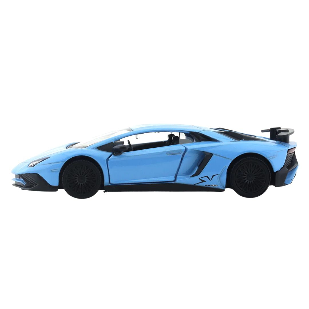 Sky Blue Lamborghini Aventador 1:43 Scale Die-Cast Car By RMZ