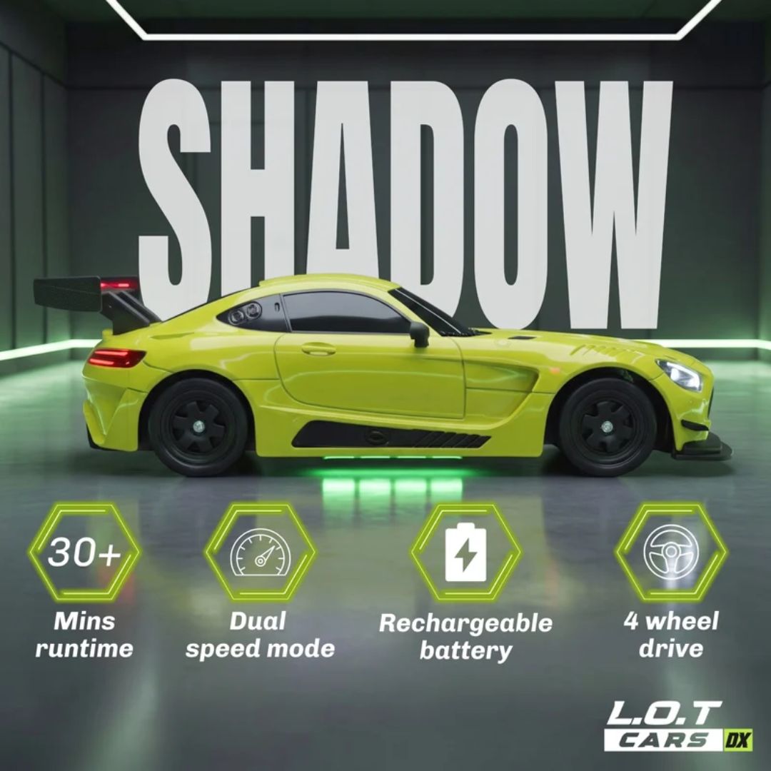 Shadow – Remote Control Drifter 1:24 Scale Lime Green Car By Legend Of Toys
