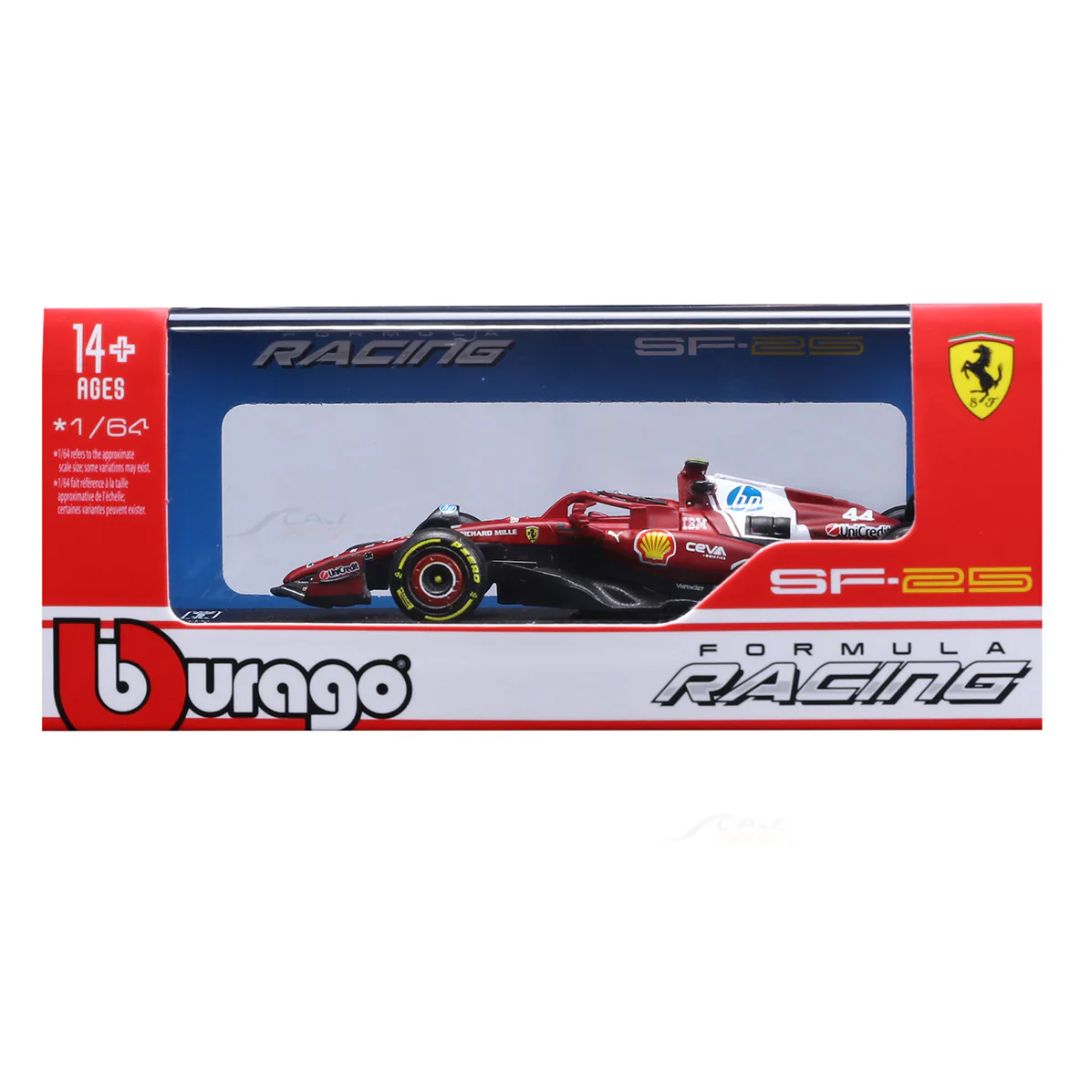 Ferrari SF-25 Australia GP (Hard Case) 1:64 Scale Die-Cast Car By Bburago